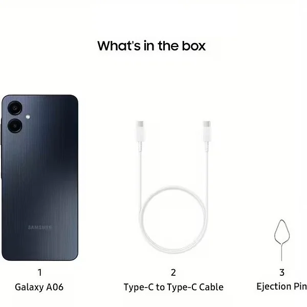 Samsung Galaxy A06 — photo officielle — vue 3