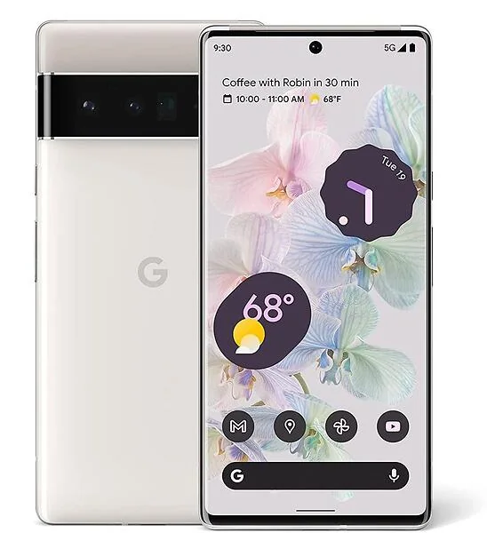 Google Pixel 6 Pro — photo officielle — vue 3